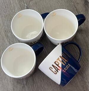 Slant Collection (4) Captain Mugs 14 oz. Capacity